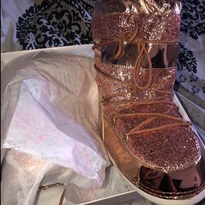 Shoes | Rose Gold Moon Boots | Poshmark